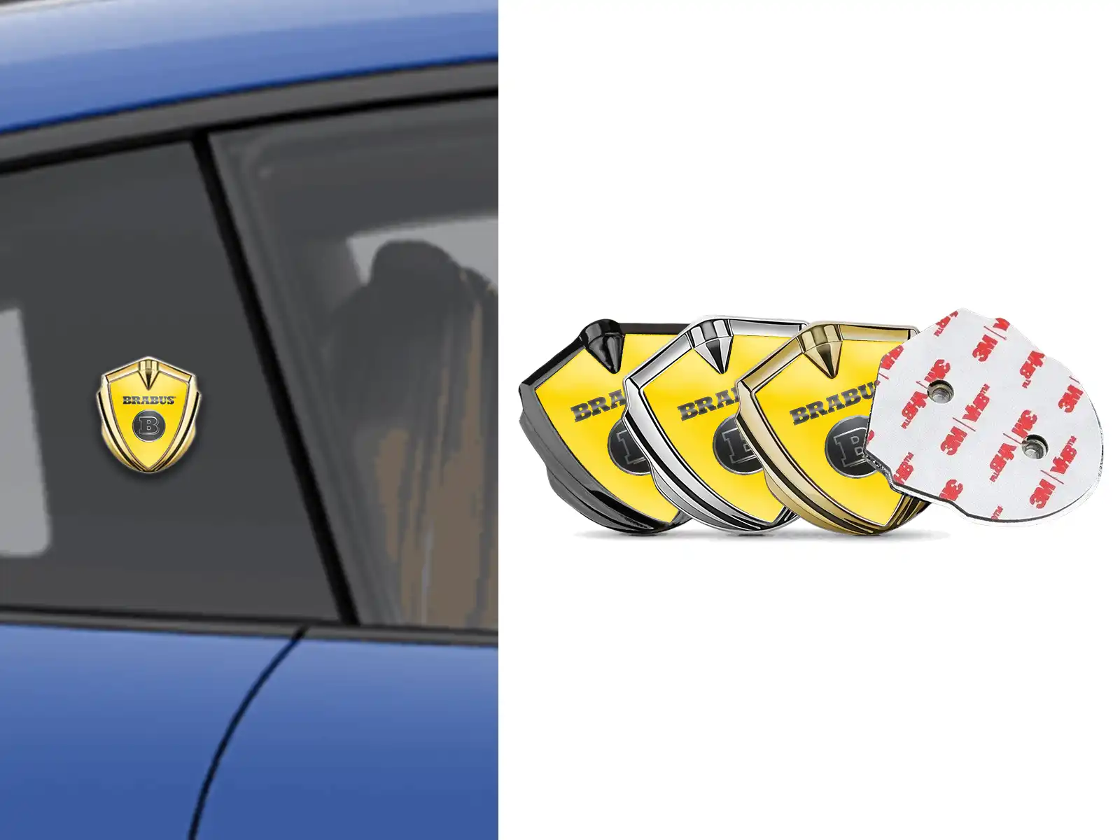 Brabus Metal Domed Emblem Sports Look High-Quality